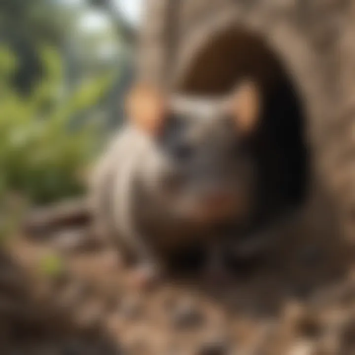 Illustration of rat hole exclusion techniques