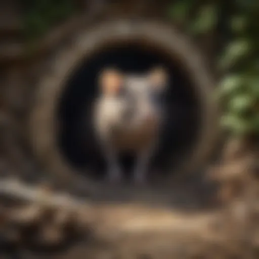 Illustration of rat hole identification