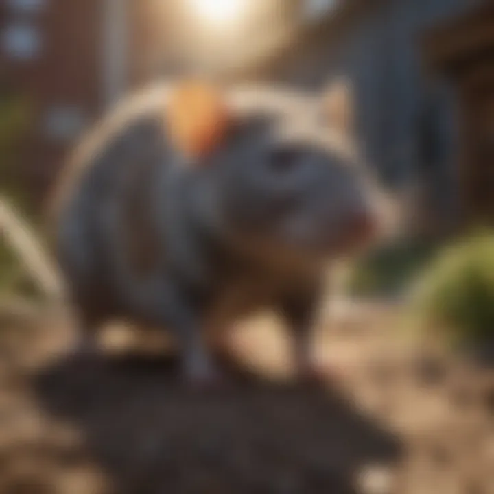 Implementing Effective Rat Control Strategies Illustration of rat control measures in a yard