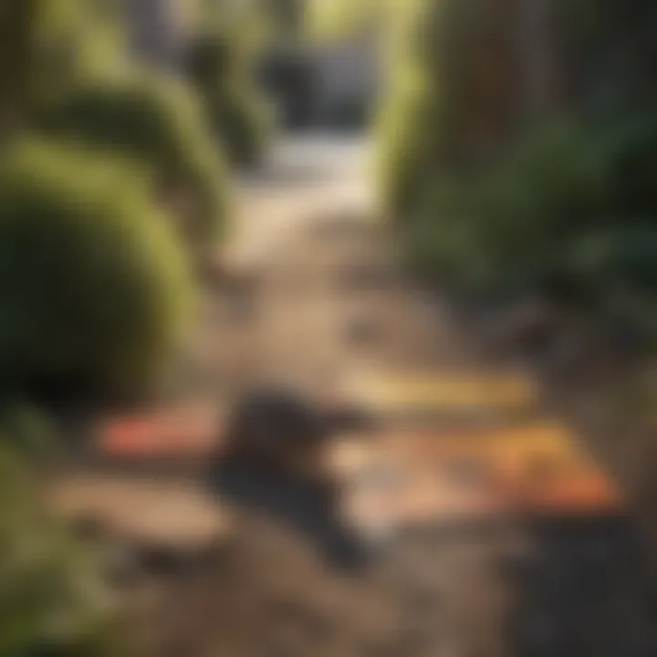 Identifying Signs of Rat Infestation Outdoors Illustration of rat infestation signs in a yard