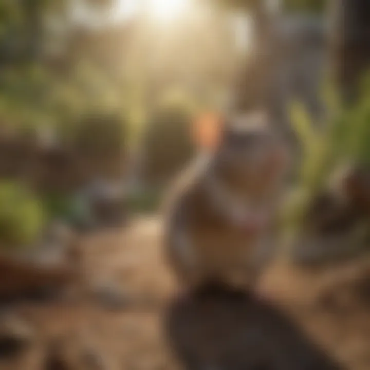 Sustaining a Rodent-Free Outdoor Environment Illustration of maintaining a rodent-free yard