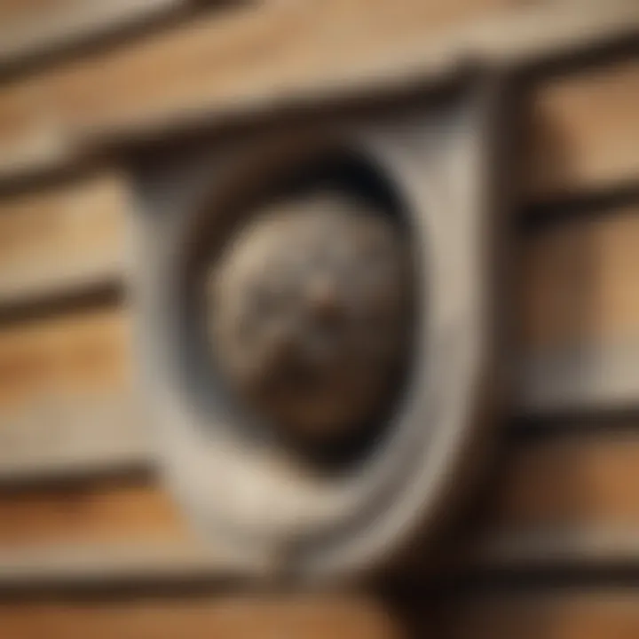 Wasp Nest Hidden in House Siding