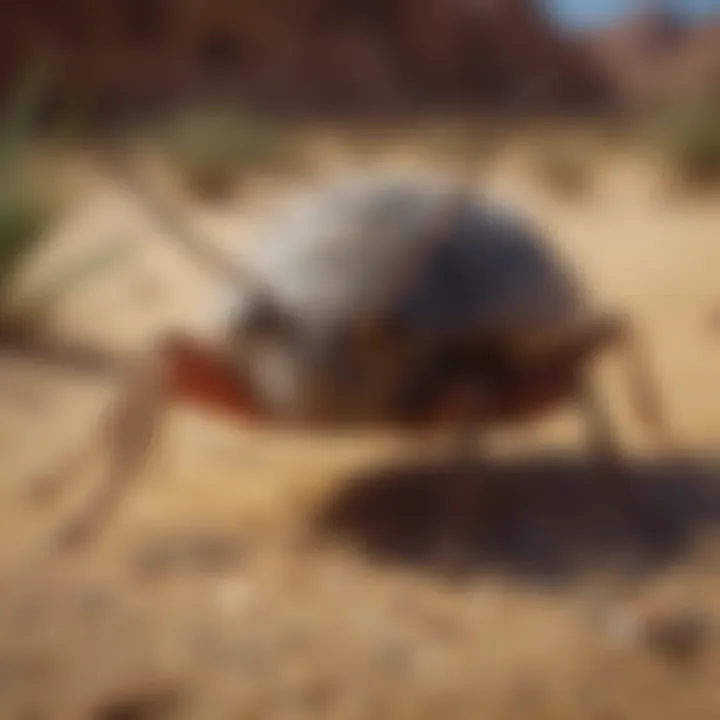Close-up of common desert pests