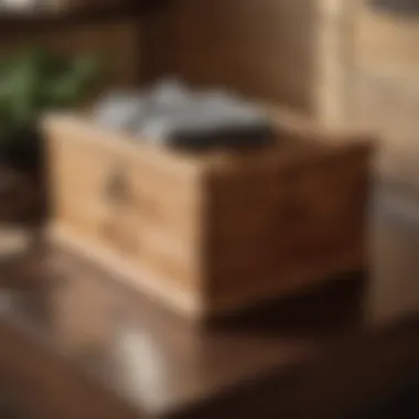 Artisanal Cedar Wood Storage Box Designer cedar wood storage box
