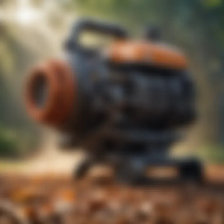 Detailed mechanism of leaf blower fogger attachment