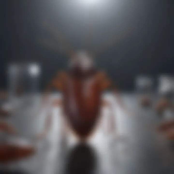 Illustration of diagnostic tests for cockroach allergy