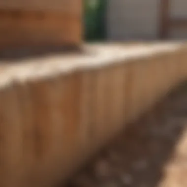 Protective barrier around house foundation