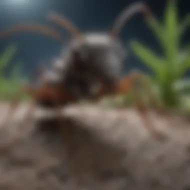 Diverse Ant Species at Night A diverse range of ant species observed engaging in night-time behaviors.
