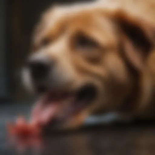 Dog vomiting after ingesting mouse poison