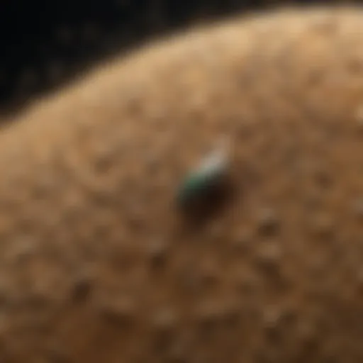 Close-up view of Drione insecticide dust granules highlighting its formulation