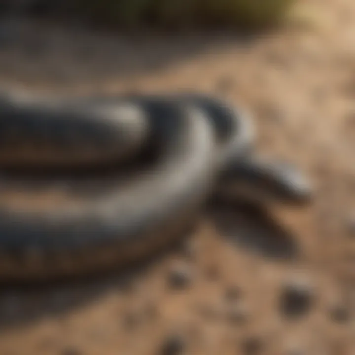 Granular Barrier against Serpents Snake Away granules spread on ground