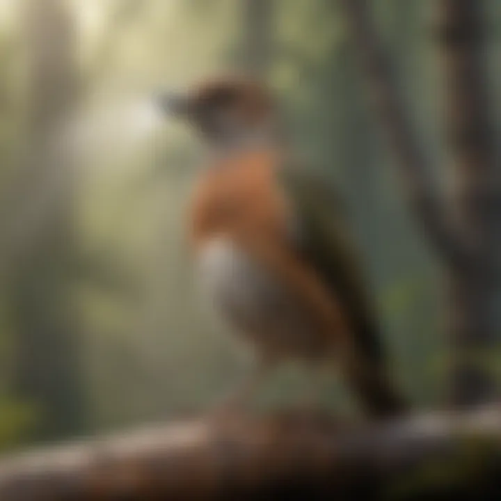 Eco-Friendly Bird Fogger in Natural Habitat
