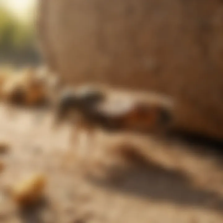 A visual representation of potential limitations of borax as a termite killer