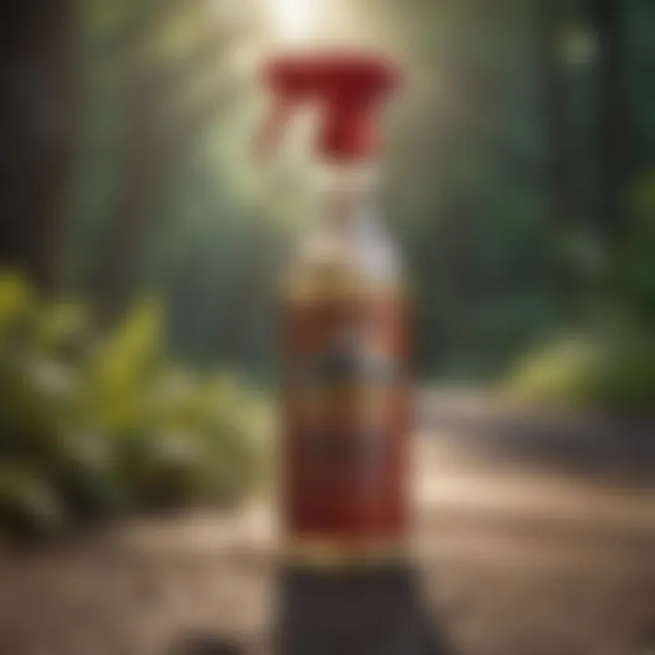 Opossum repellent spray bottle