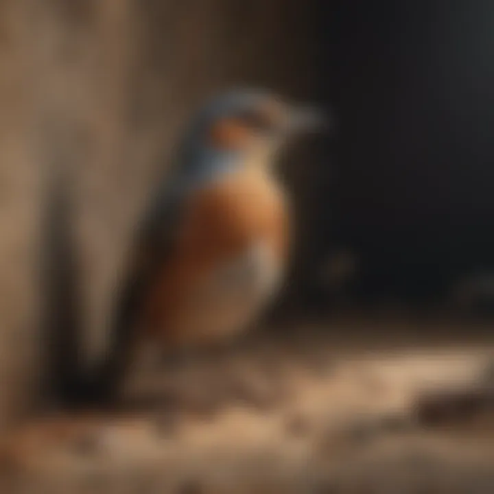 Illustration of bird safely released back into the wild