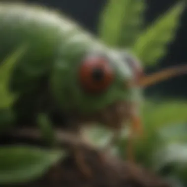 Lush Greenery with Hidden Fleas Lush Greenery with Hidden Fleas