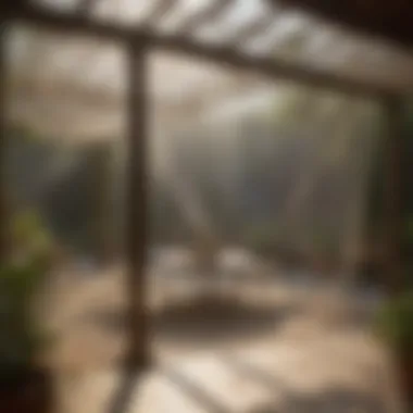 Mosquito Netting over Outdoor Patio Area