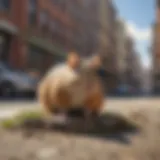 Rodent habitat in urban Lincoln showcasing potential nesting areas