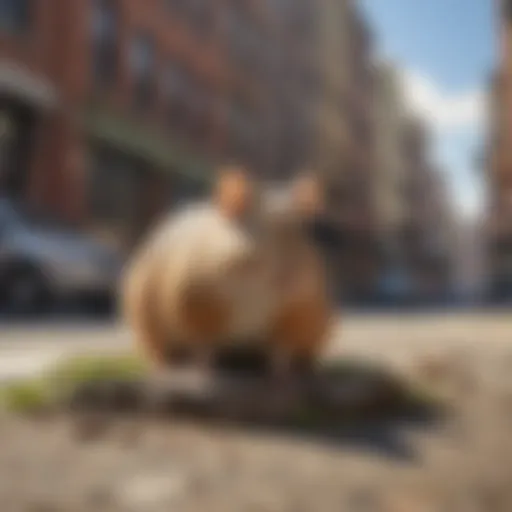 Rodent habitat in urban Lincoln showcasing potential nesting areas