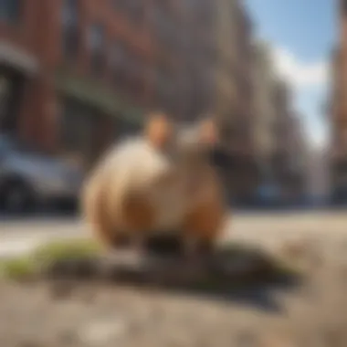 Urban Habitat of Rodents in Lincoln Rodent habitat in urban Lincoln showcasing potential nesting areas