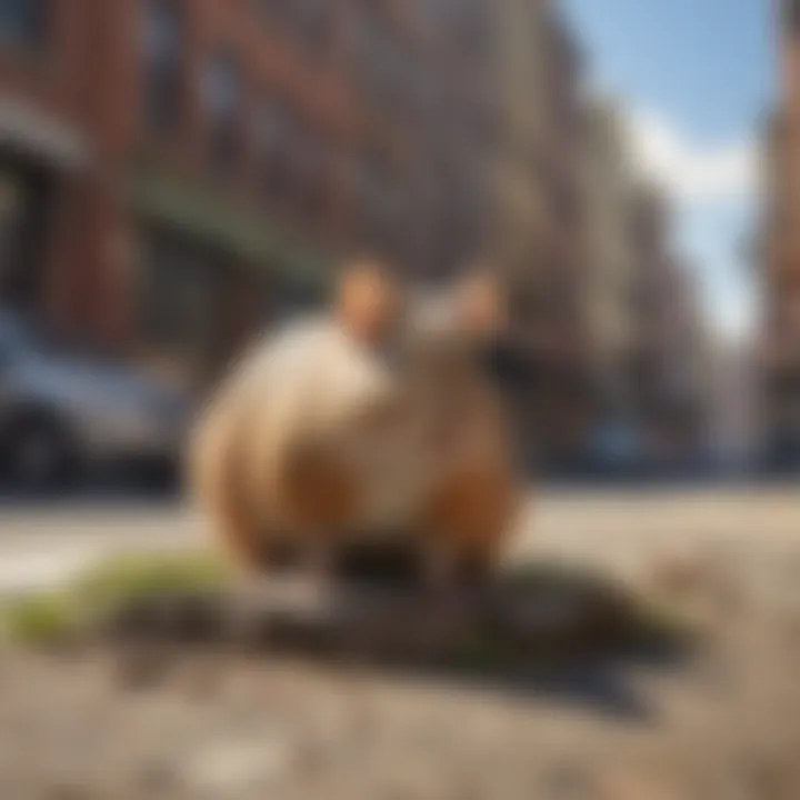 Urban Habitat of Rodents in Lincoln Rodent habitat in urban Lincoln showcasing potential nesting areas