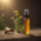 Organic bee spray bottle with natural ingredients