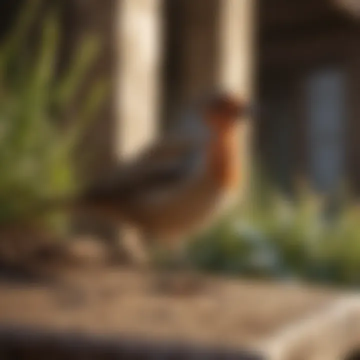 Close-up of natural repellents used for birds