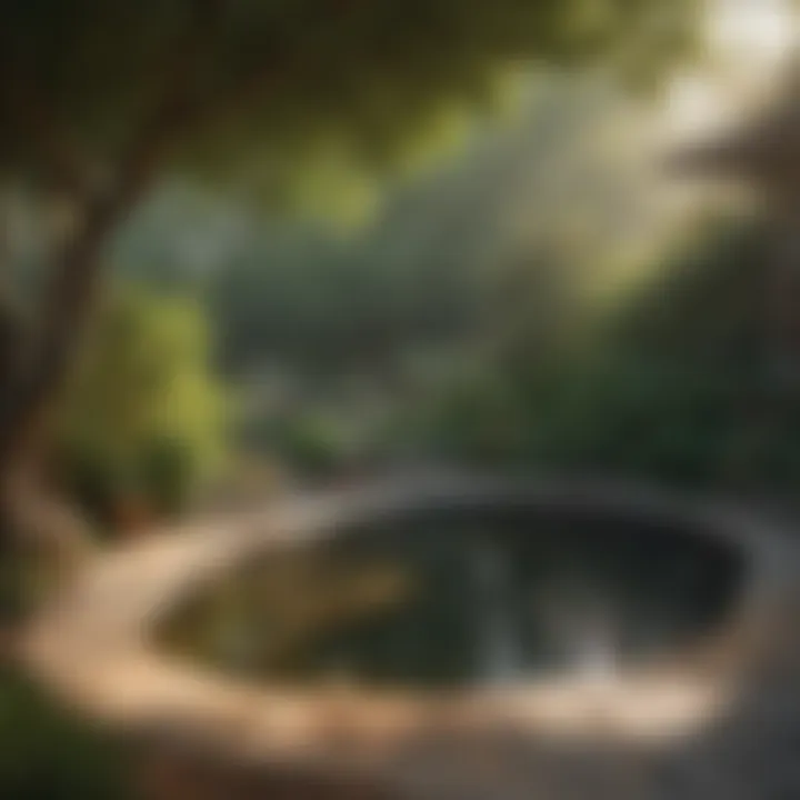 A well-maintained outdoor space that discourages bird presence