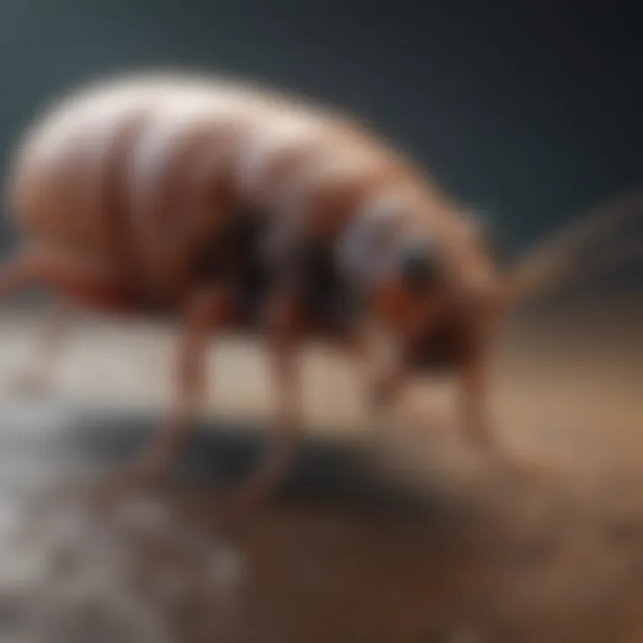 Illustration of Flea Lifecycle Flea Lifecycle Diagram