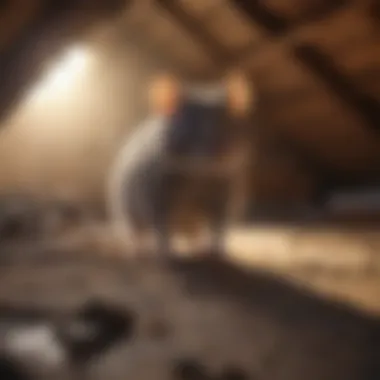 Roof Rat in Attic Roof rat in an attic space