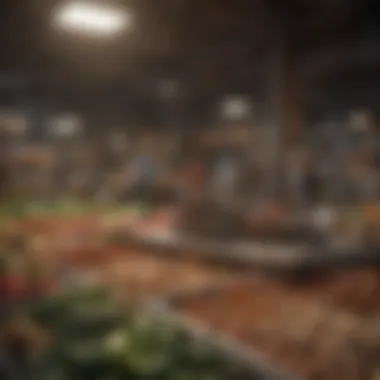 A graph depicting market analysis and potential growth.