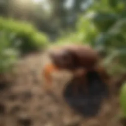 Lush green yard free of chiggers