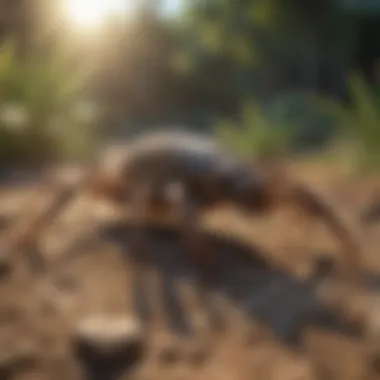 Close-up of a scorpion in its natural habitat