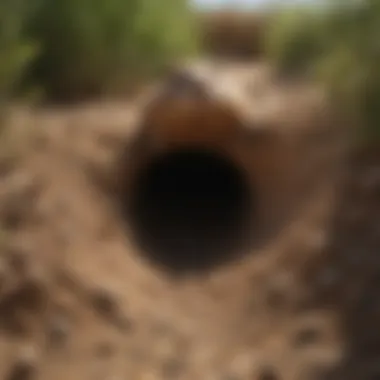 Understanding Gopher Burrow Structure Gopher burrow diagram