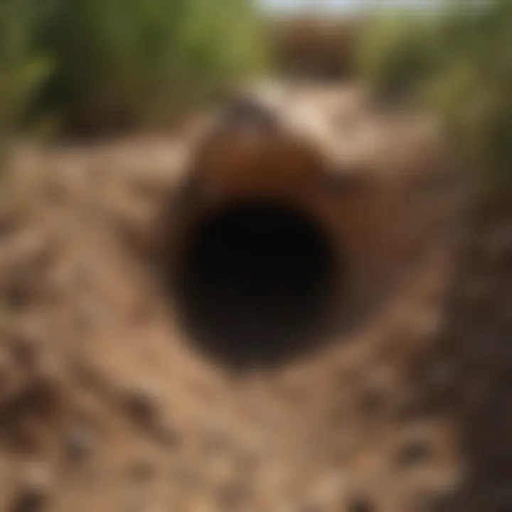 Understanding Gopher Burrow Structure Gopher burrow diagram