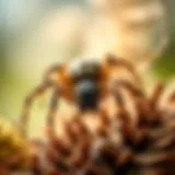 A natural spider deterrent in a home environment