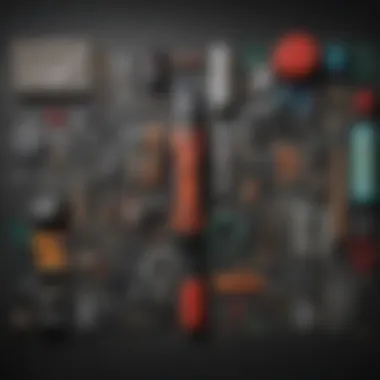 A well-organized pest control toolkit showcasing various products and tools for DIY pest management.