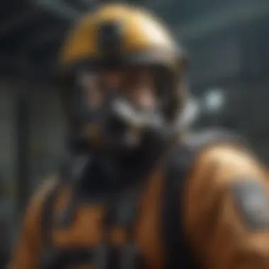 Illustration depicting protective gear for hornet removal