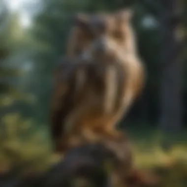 Installing Owl Decoy as Natural Predator Natural Predator Owl Decoy Installation