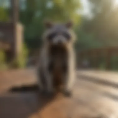 Preventing Raccoons: Secured Deck Area Securely covered deck to prevent raccoons