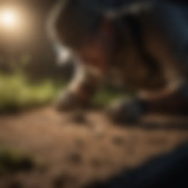 Professional exterminator inspecting an area for bat bugs