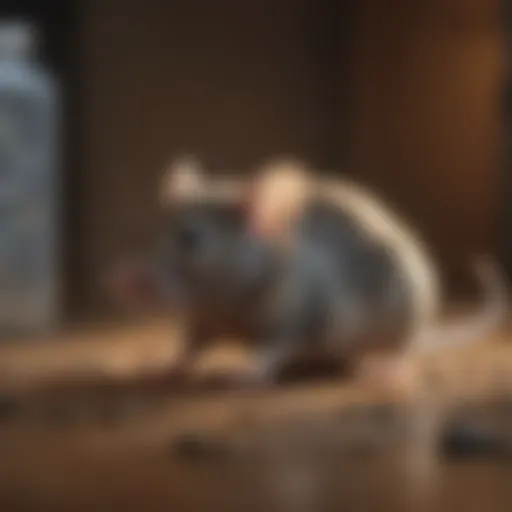 Identifying the location of a dead mouse