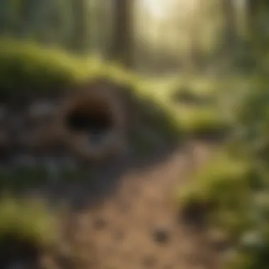 Modified habitat to deter voles