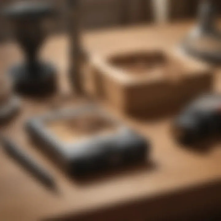 Termite detection tools on a table