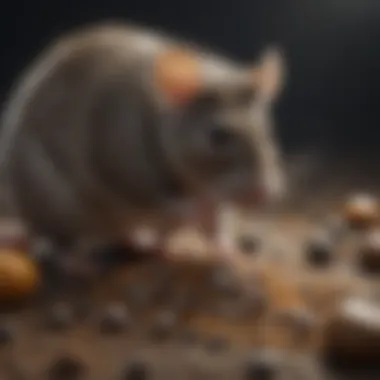 Variety of Rat Poison Formulations Close-up of various types of rat poison granules and bait formulations.