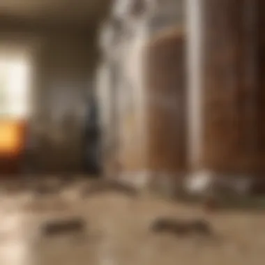 Odorous House Ants in Pantry Close-up of odorous house ants in pantry