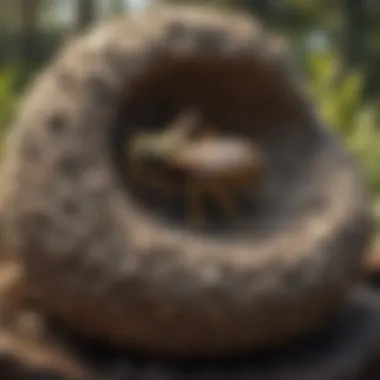 Eradicating a wasp nest using natural repellents