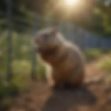 Garden fencing to protect from gophers