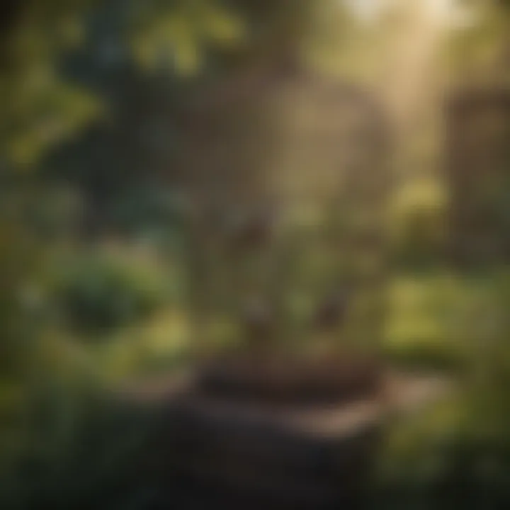 Sparrow trap cage in garden Sparrow trap cage in garden