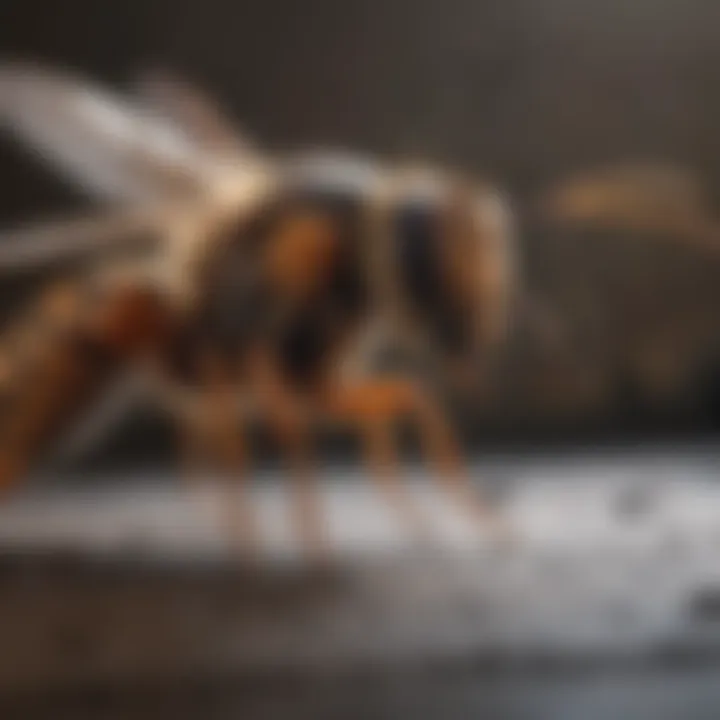 Illustration showing hornet behavior
